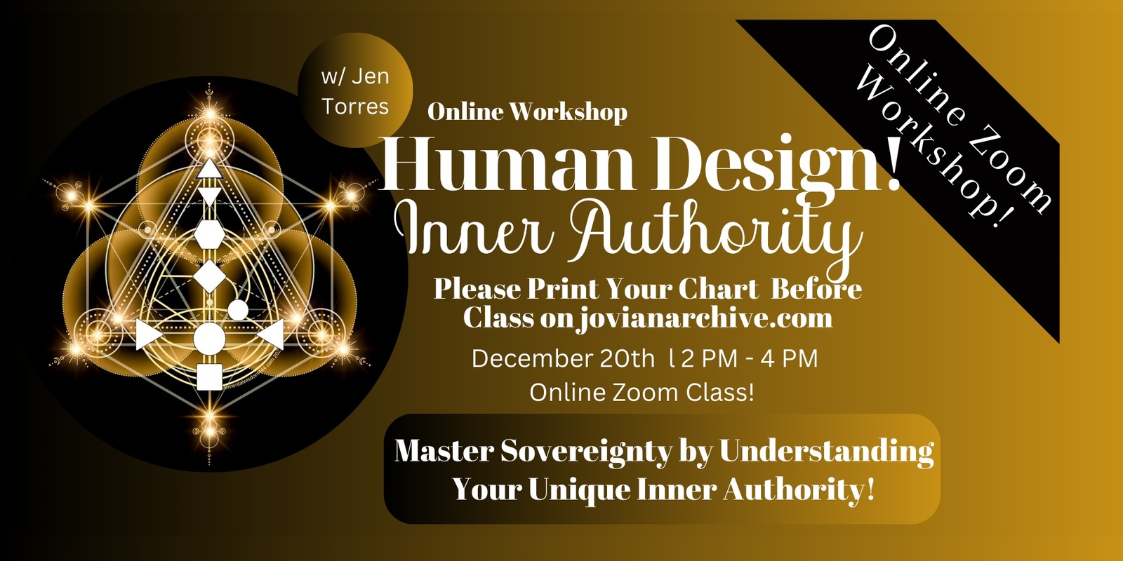 Banner image for Mastering Sovereignty in Human Design: Deep Dive into Your Inner Authority!