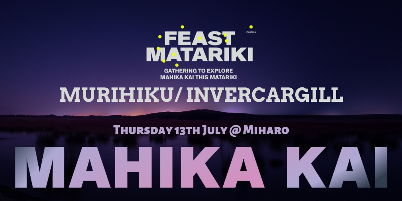 Banner image for Feast Matariki Mahika Kai Workshops ki Murihiku