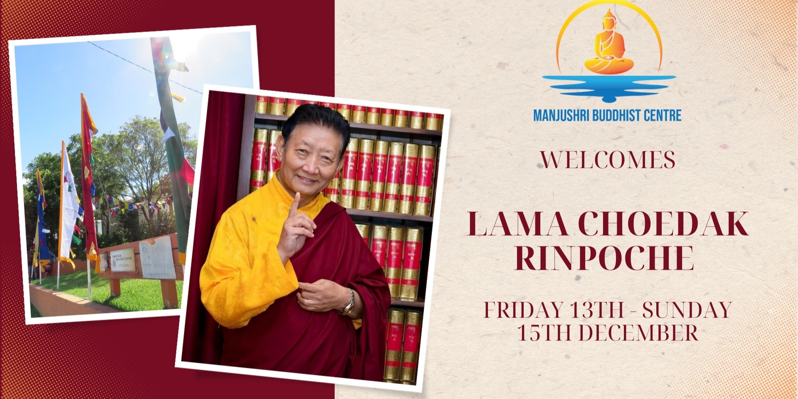 Banner image for Lama Choedak Rinpoche Weekend Teachings Dec 2024