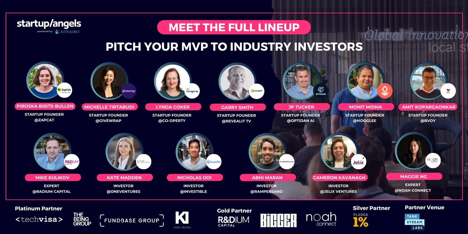 Banner image for Startup&Angels| Pitch Your MVP to Industry Investors| Sydney 
