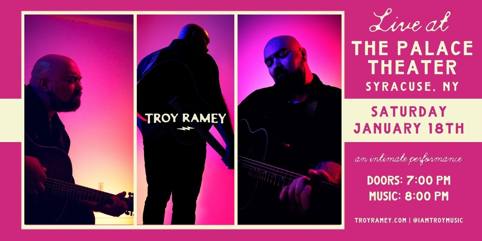 Banner image for Troy Ramey - Live @ The Palace Theater - Syracuse, NY