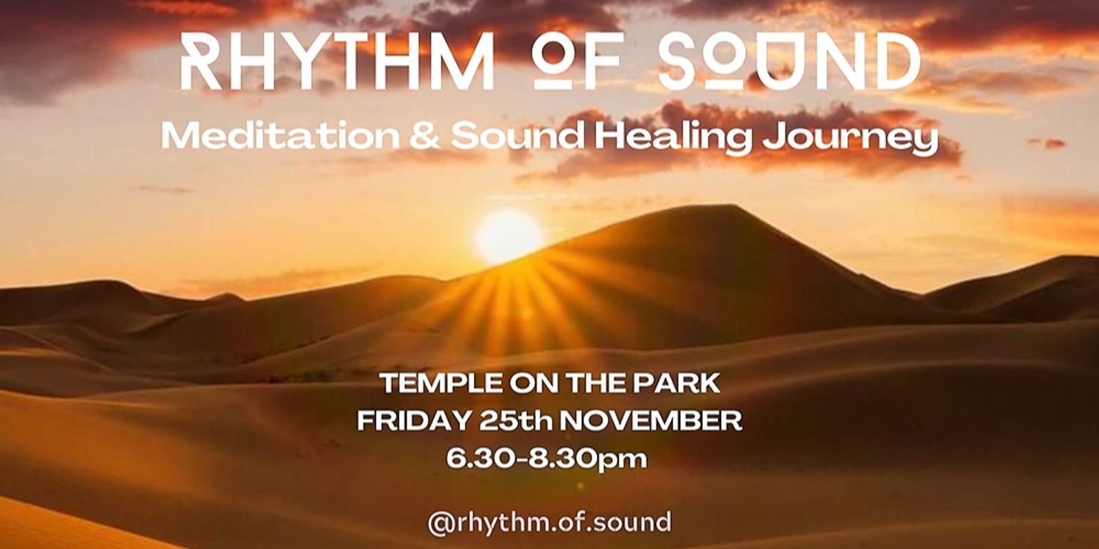 Banner image for Rhythm of Sound - Meditation & Sound Healing Journey