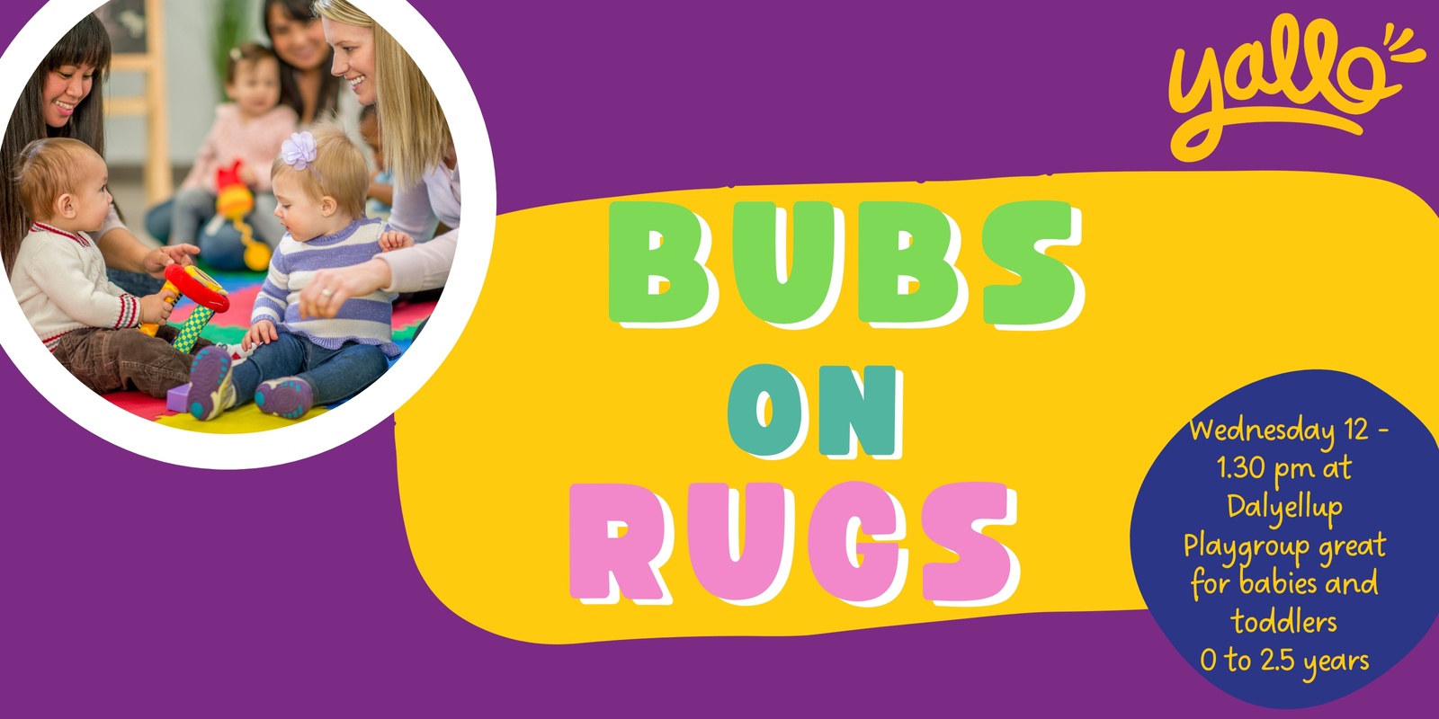 Banner image for Bubs on Rugs - Wednesday 