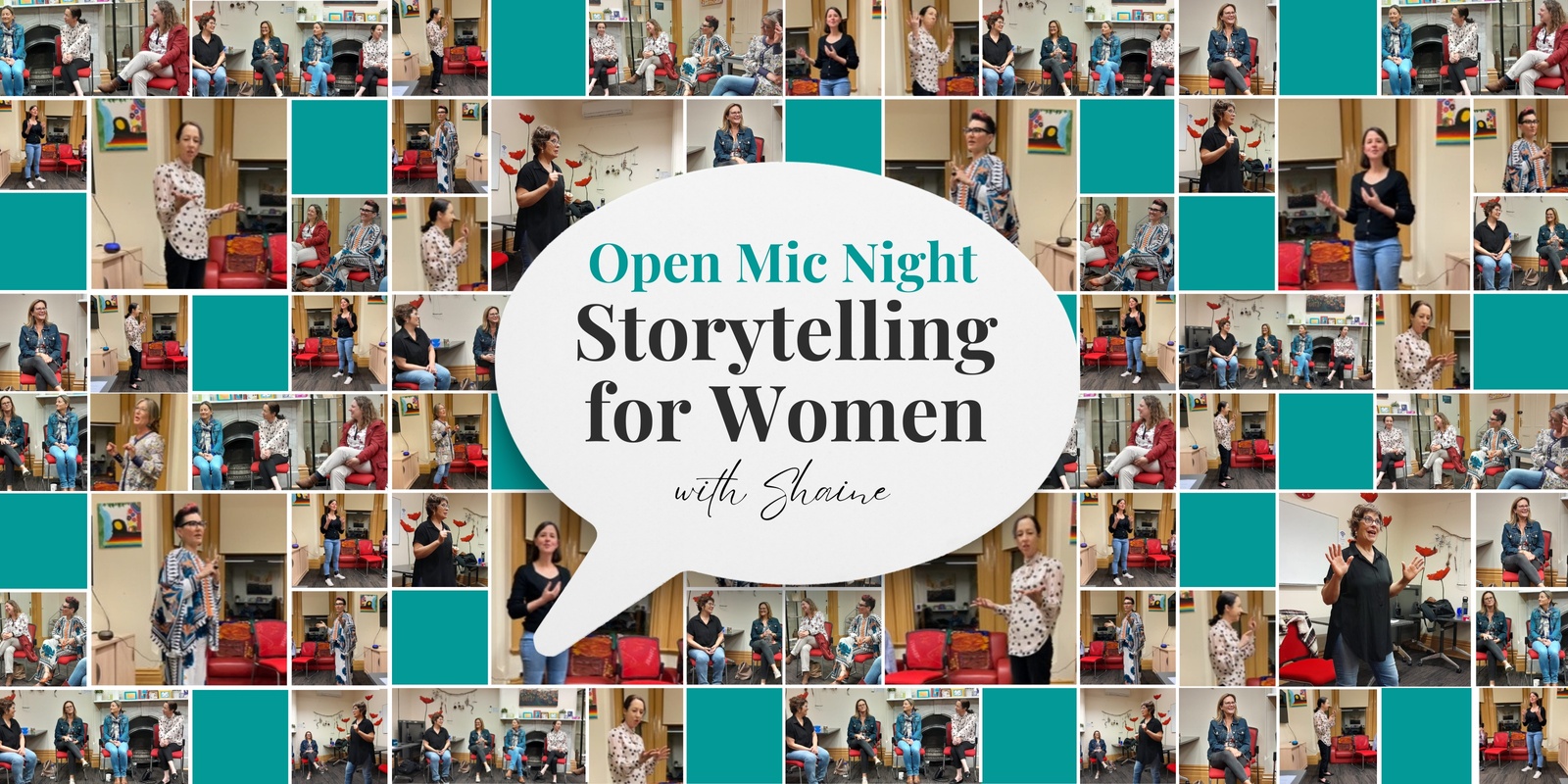 Banner image for Open Mic Night Storytelling for Women