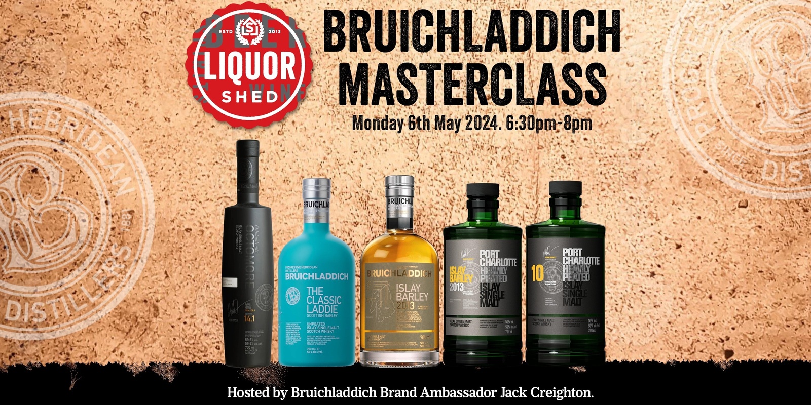 Banner image for Bruichladdich Masterclass May 2024