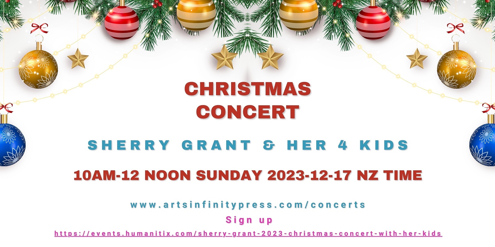 Banner image for Sherry Grant 2023 Christmas Concert