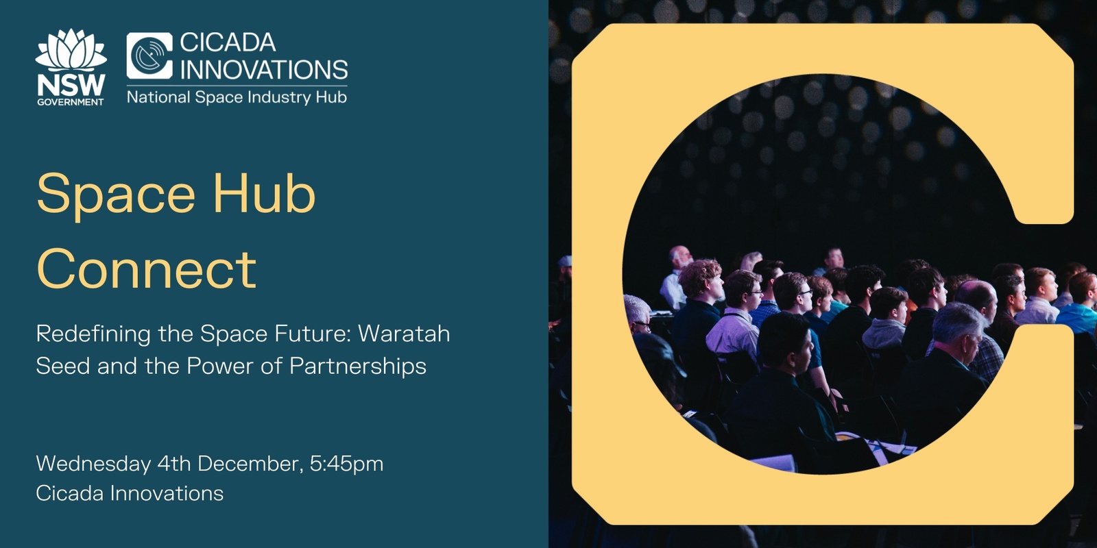 Banner image for Space Hub Connect: Waratah Seed and the Power of Partnerships 