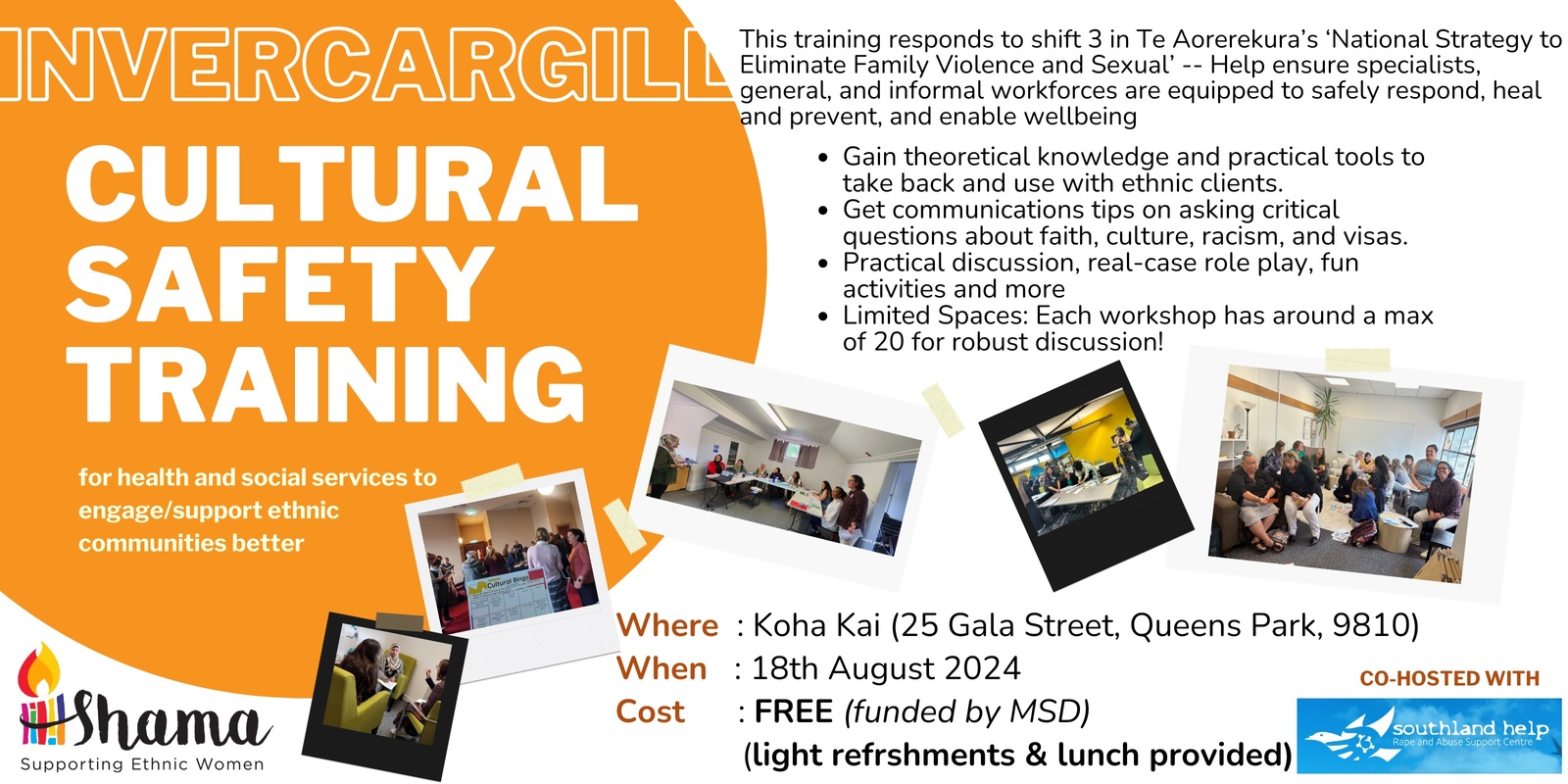 Banner image for Cultural Safety Training- Invercargill 2024 (August)