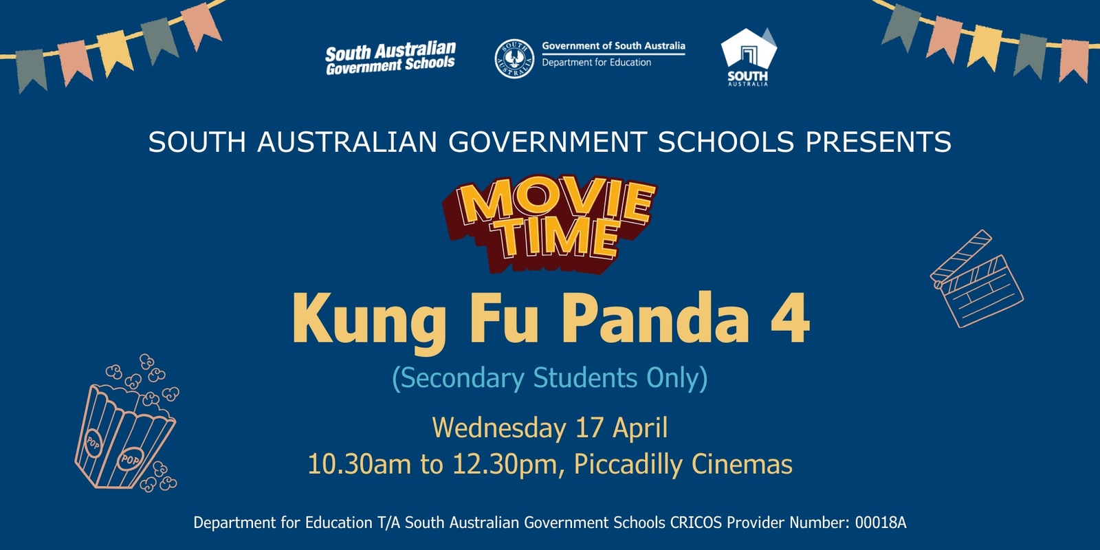 Banner image for April 2024 School Holiday Program - Movie Screening for Secondary Students - Kung Fu Panda 4
