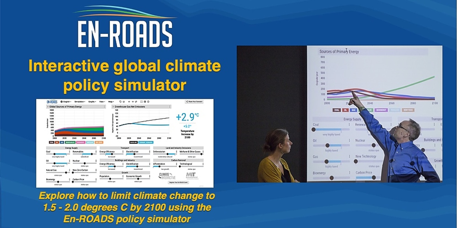 Banner image for Achieving Paris: The En-ROADS Interactive global climate policy simulator