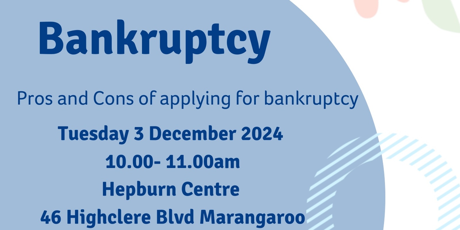 Banner image for Bankruptcy - what do I need to know?