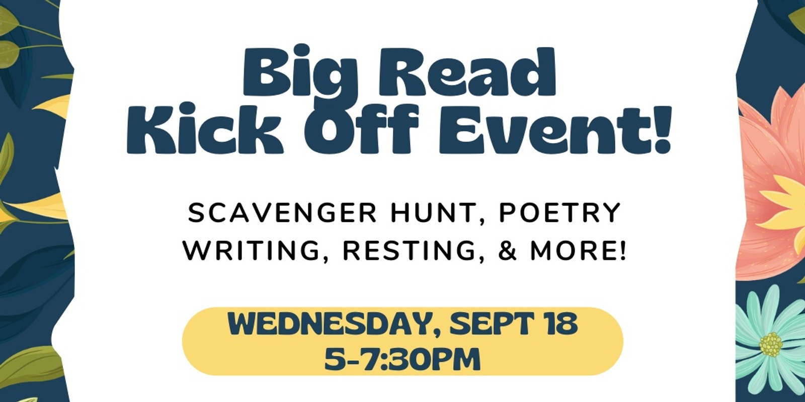 Banner image for The Big Read Kickoff!