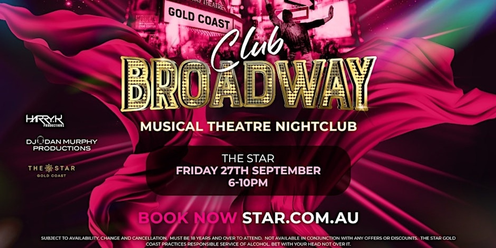 Banner image for Club Broadway: Gold Coast [Fri 27 Sep]