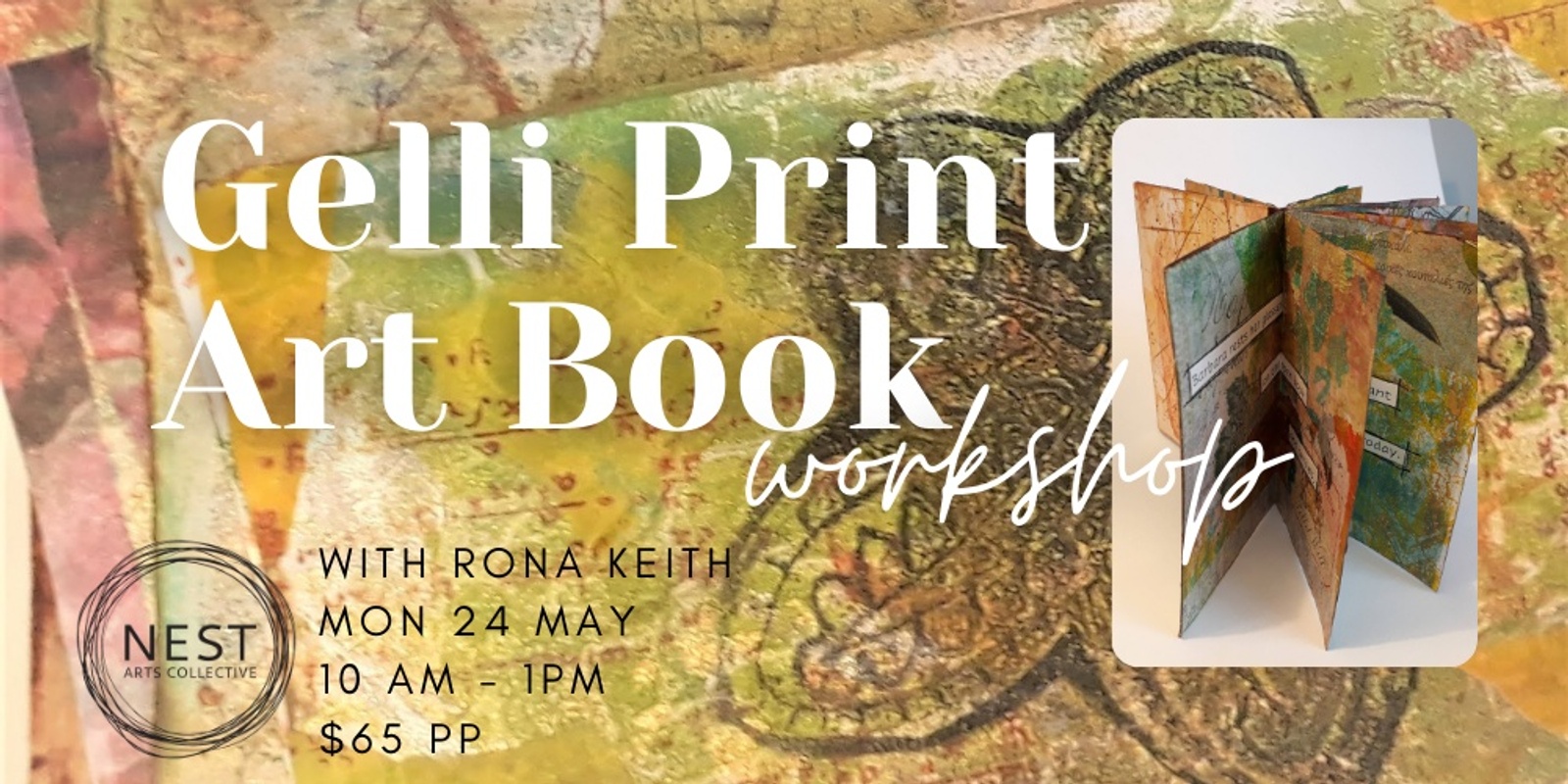 Banner image for Gelli Print Art Book Workshop
