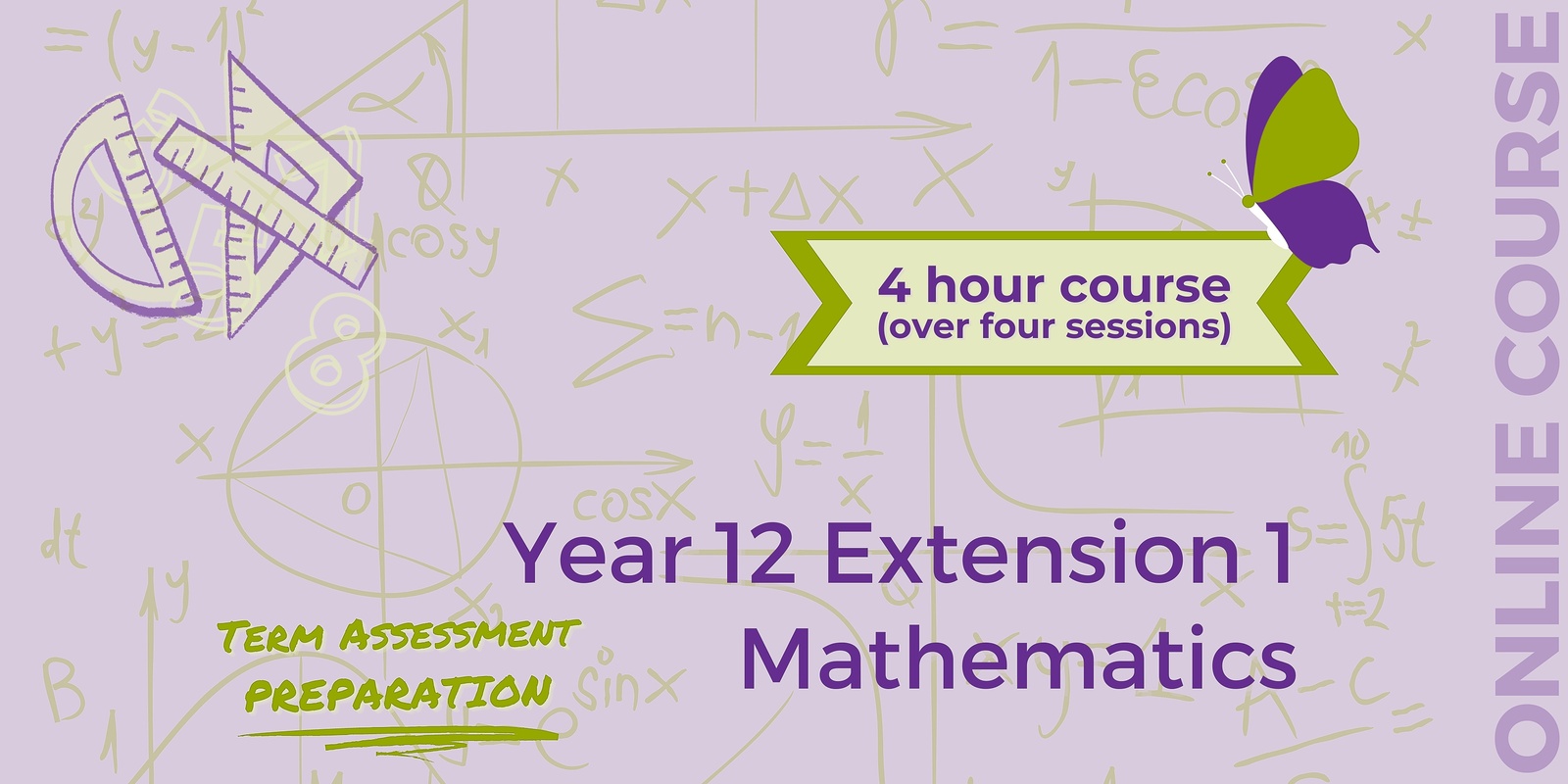 Banner image for Year 12 Extension 1 Mathematics 2024 Weekly Midyear Course