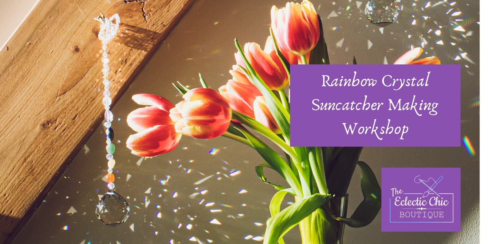 Banner image for Rainbow Crystal Suncatcher Making Workshop