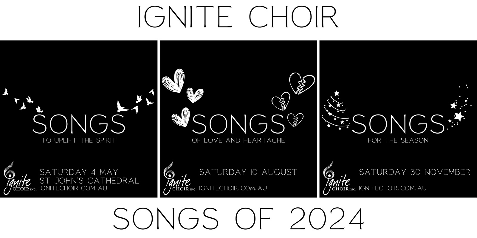 Banner image for 2024 Ignite Choir Inc - Songs of 2024 - Session Registration