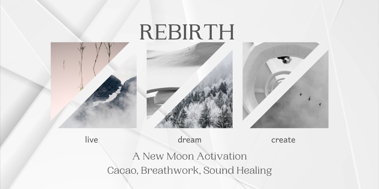 Banner image for REBIRTH: An Activation through Cacao, Breathwork, and Sound Healing