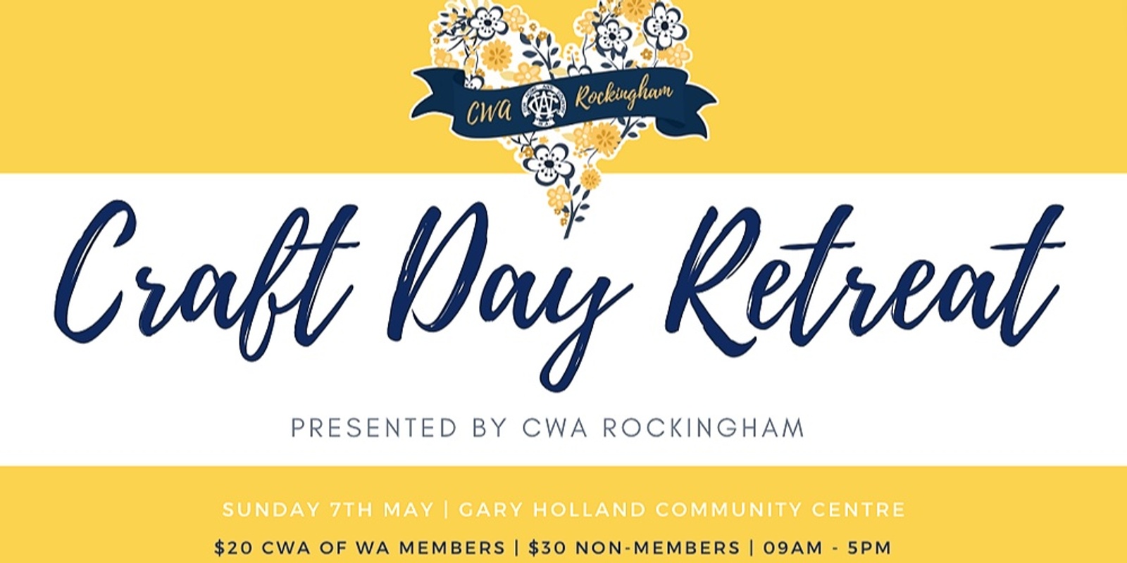 Banner image for CWA Rockingham - Craft for a Cause Day Retreat - May 