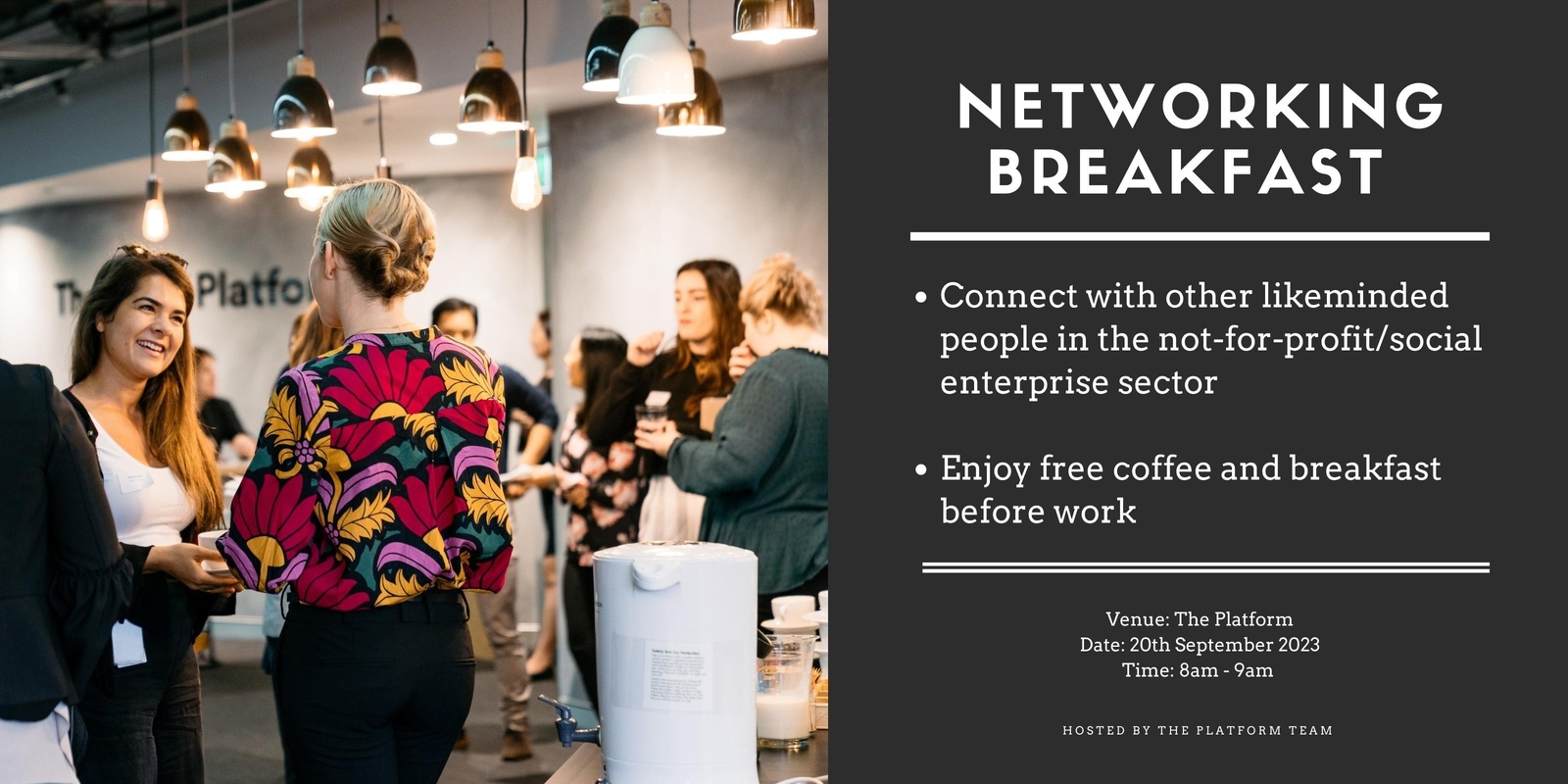 Banner image for Platform and Purpose Studio | Networking Breakfast