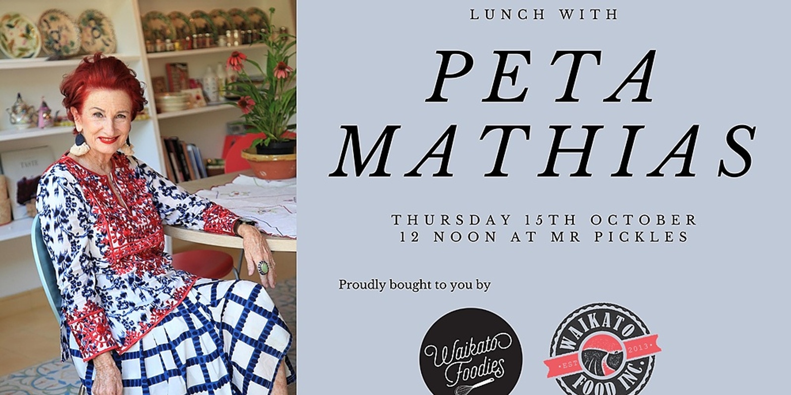 Banner image for Lunch with Peta Mathias