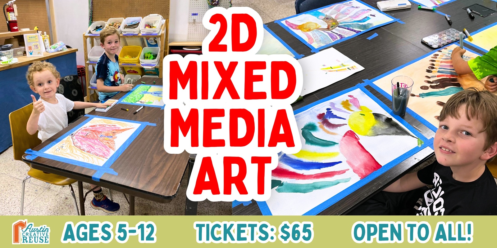 Banner image for 2D Mixed Media Art - Kids Workshop