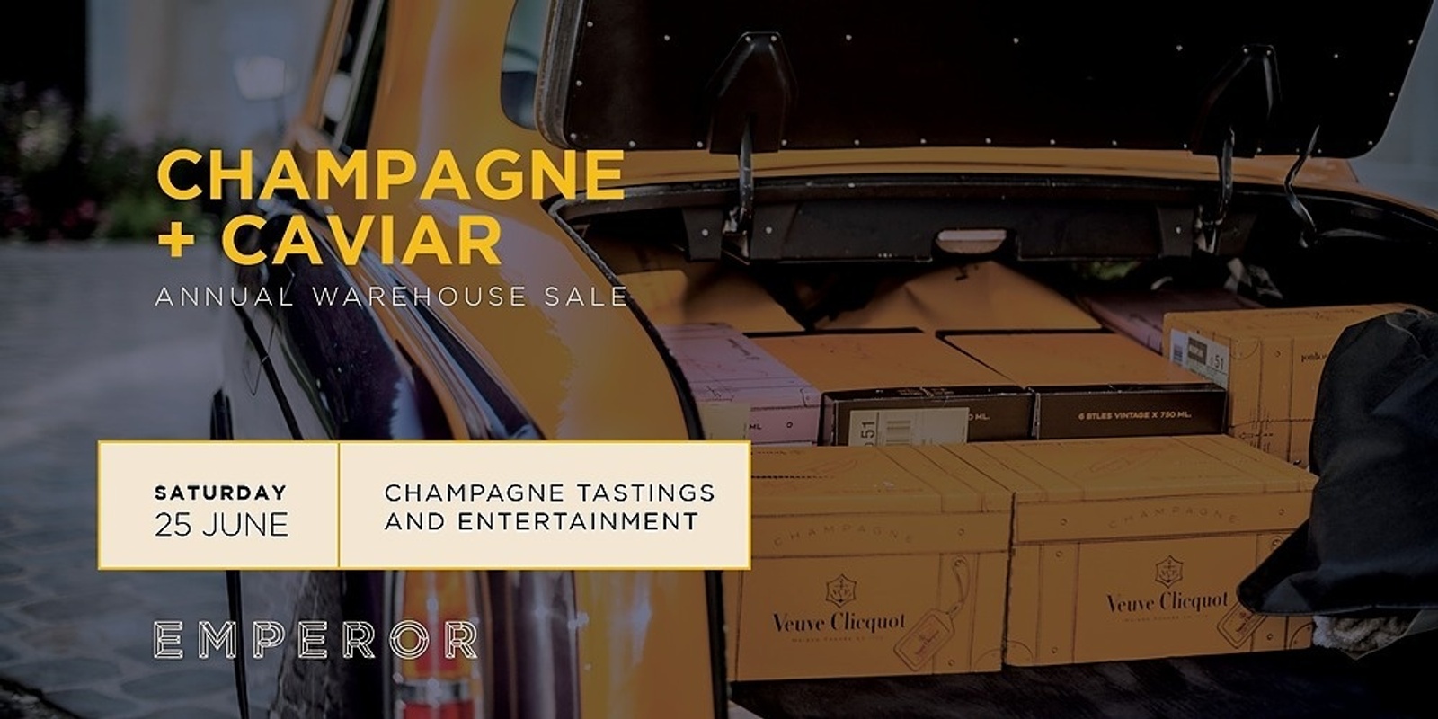 Banner image for Champagne + Caviar Car Boot Sale