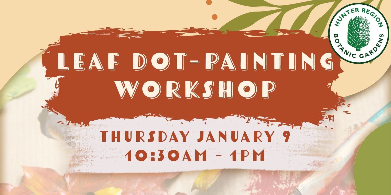 Banner image for Leaf dot-painting Workshop