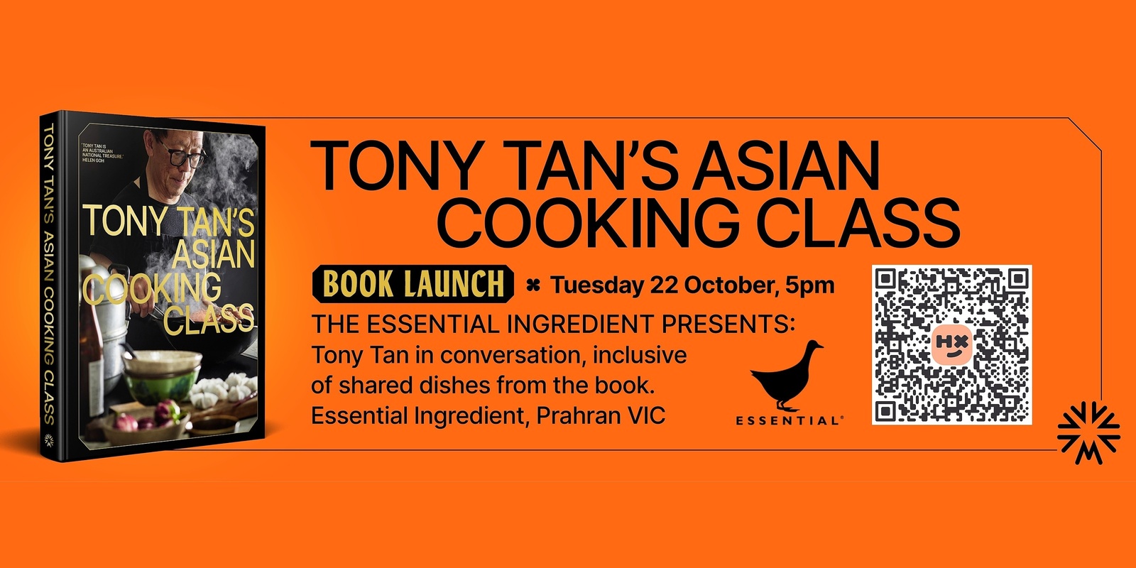 Banner image for Tony Tan's Asian Cooking Class Book Launch @ The Essential Ingredient Prahran