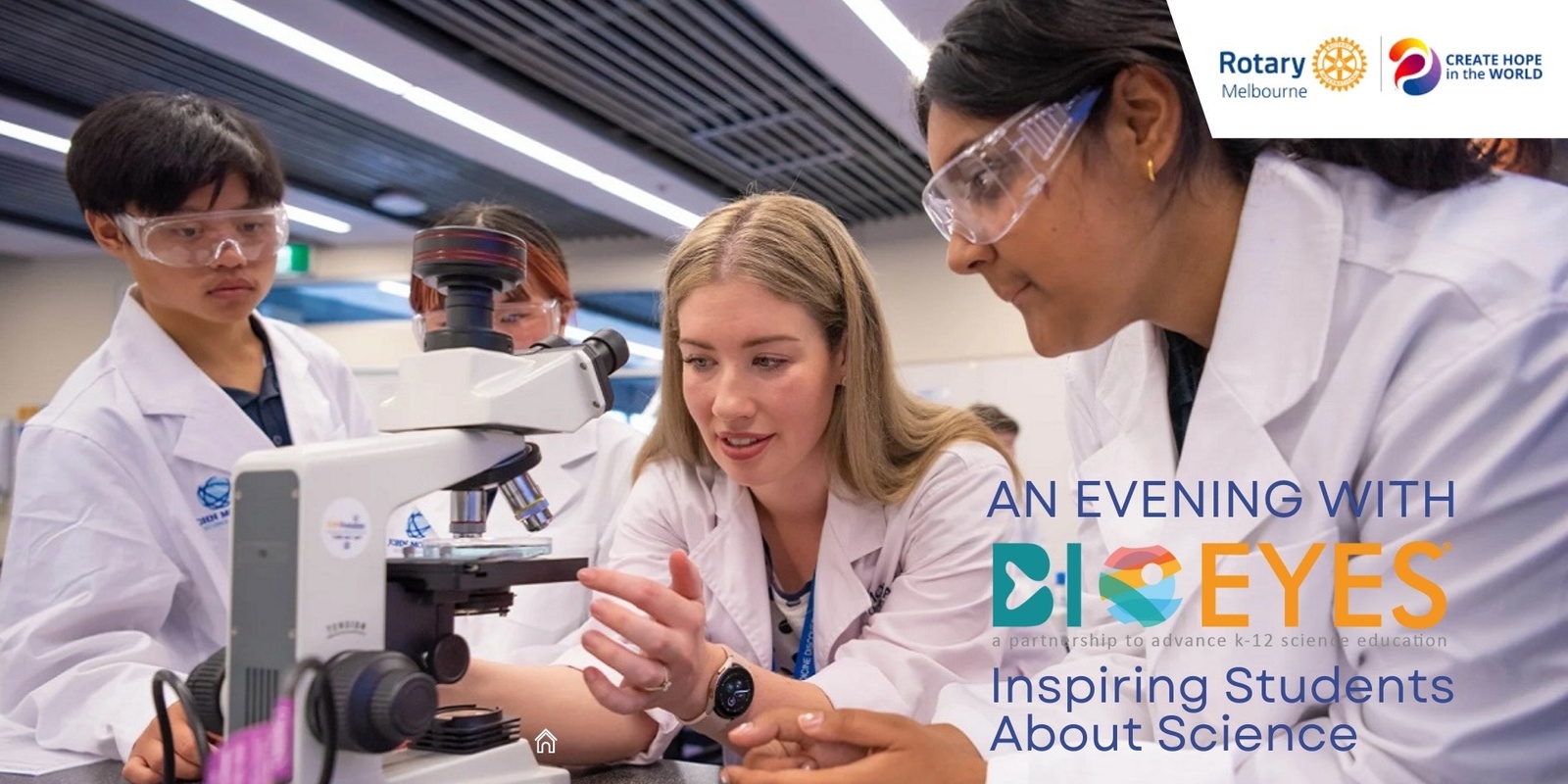 Banner image for An Evening with BioEyes at  Monash University - Inspiring students about science