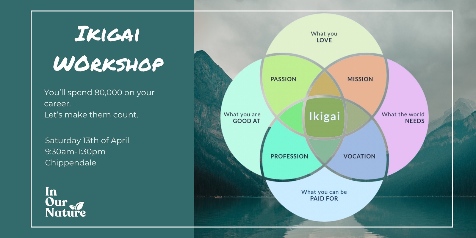 Banner image for Ikigai Workshop: Design a fulfilling life of purpose