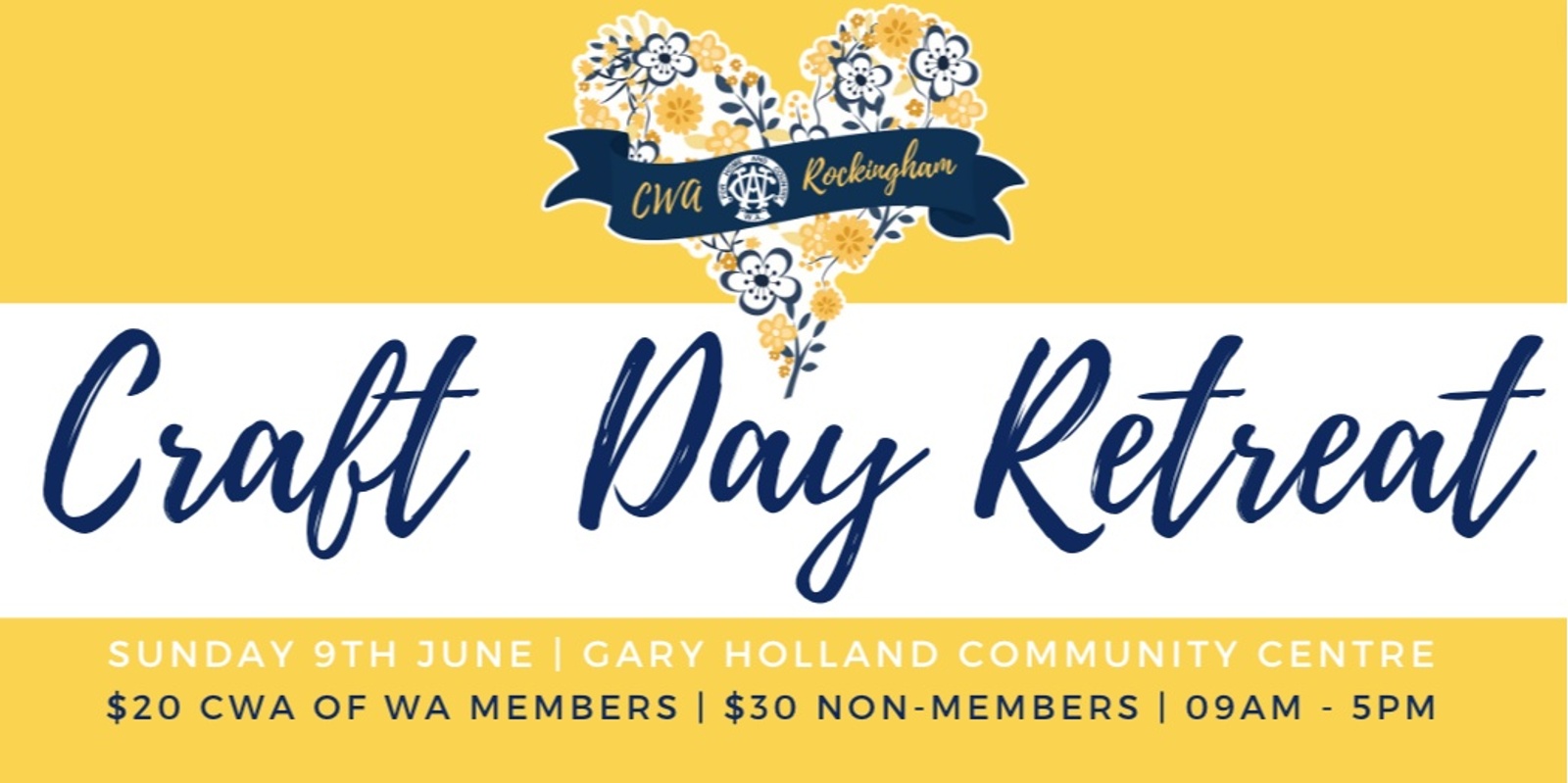 Banner image for CWA Rockingham - Craft for a Cause - Day Retreat - June