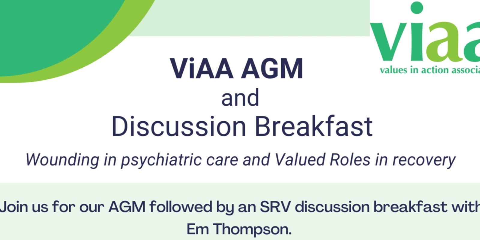 Banner image for AGM - Values in Action Association Inc.