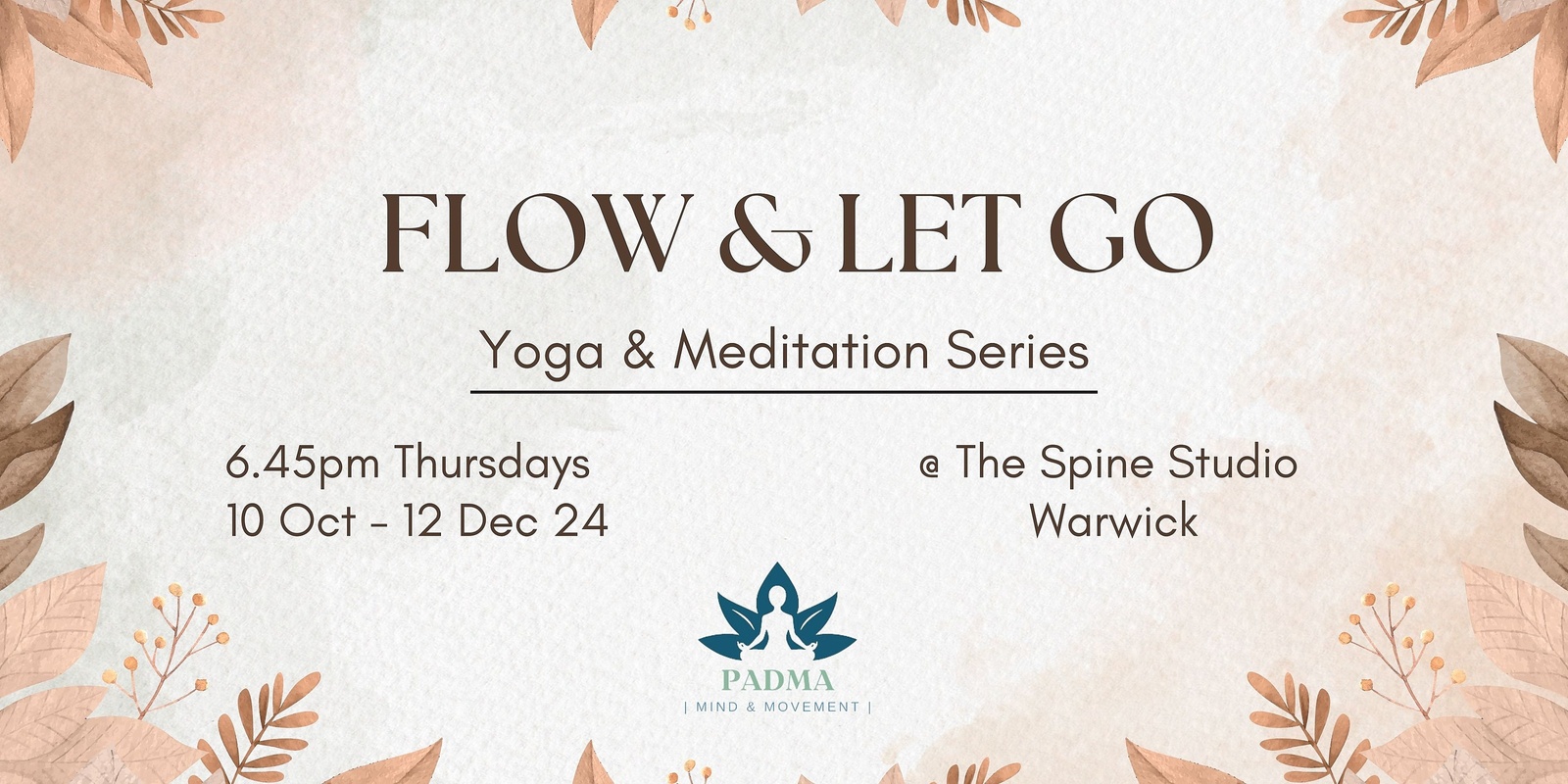 Banner image for Flow & Let Go Yoga & Meditation