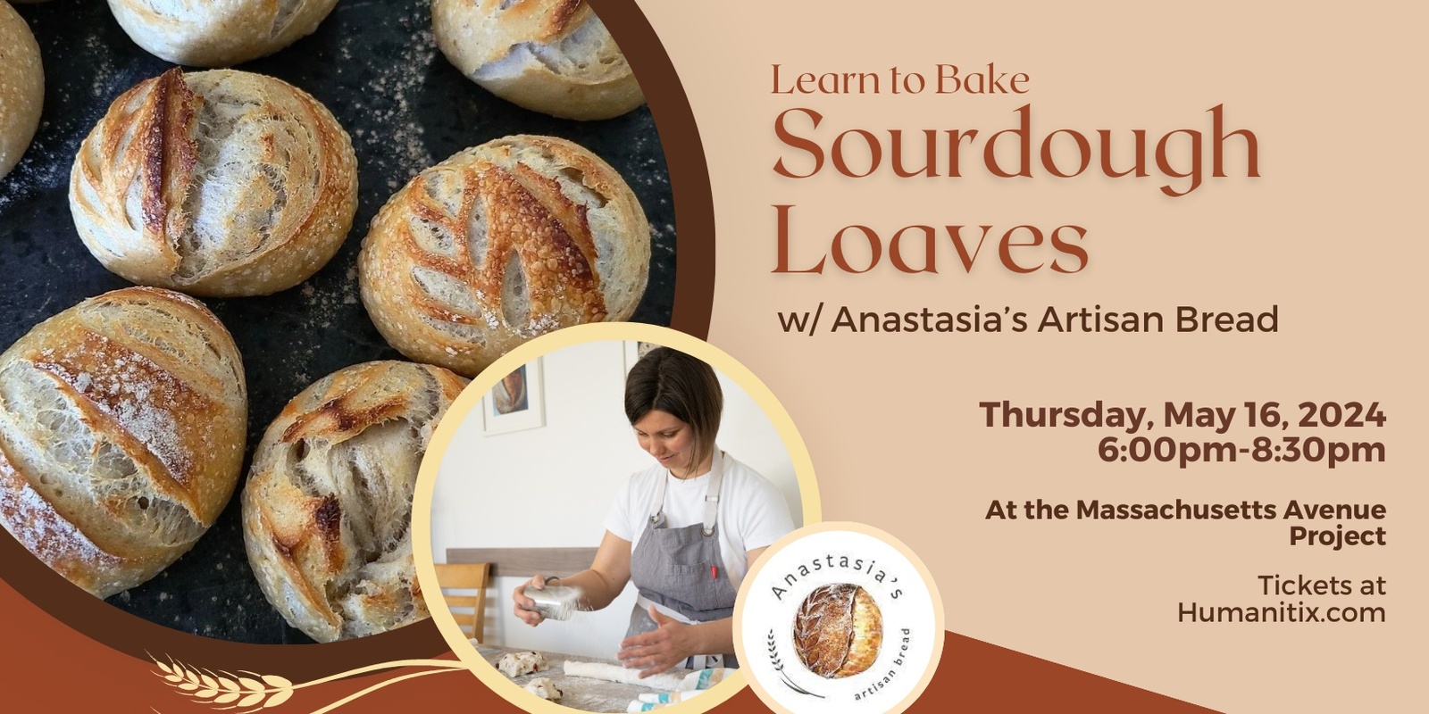 Banner image for Sourdough Loaves w/ Anastasia's Artisan Breads