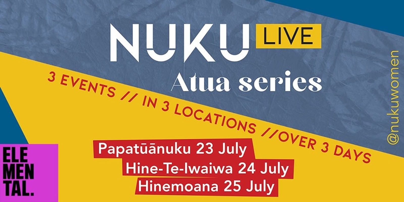 Banner image for NUKU Live Atua Series // Papatūānuku