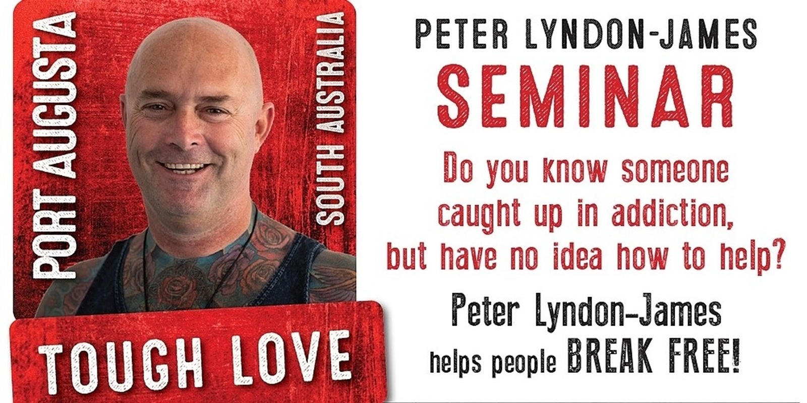 Banner image for Peter Lyndon-James - Tough Love Seminar for Community 