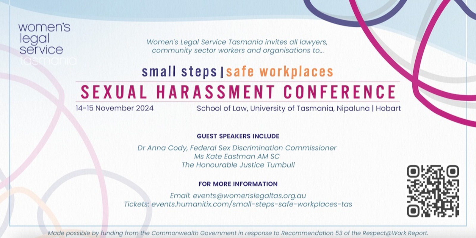 Banner image for Small Steps | Safe Workplaces, Workplace Sexual Harassment Conference