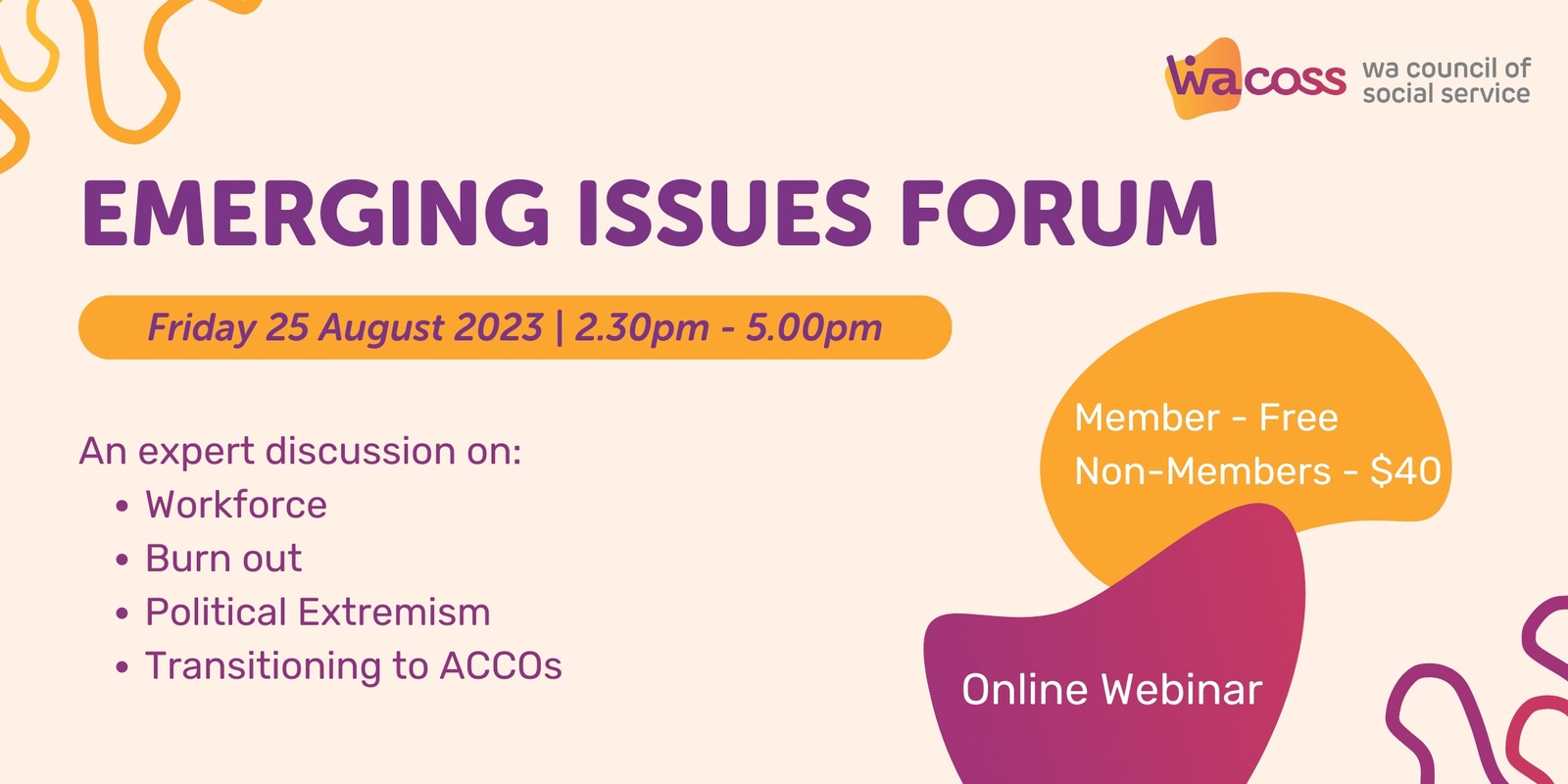Banner image for Emerging Issues Forum 2023