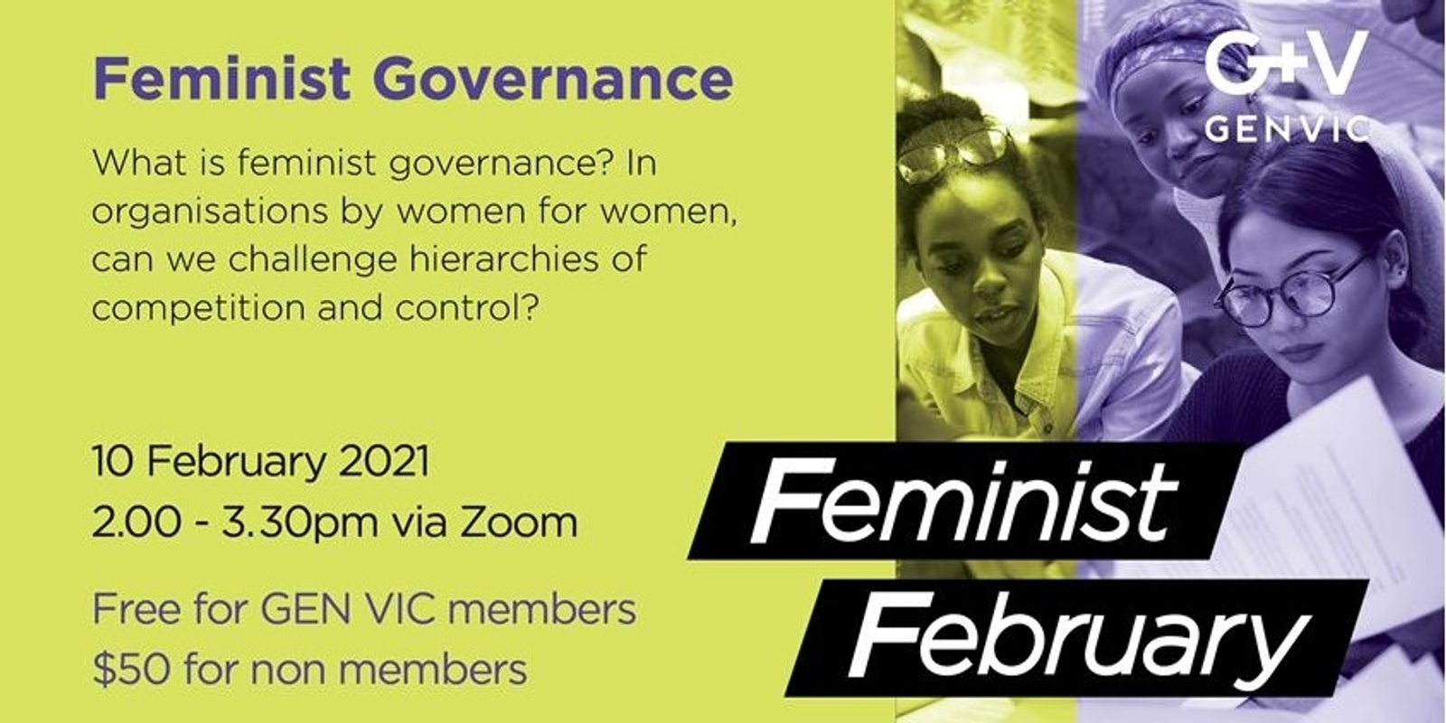 Banner image for Feminist February: Feminist Governance