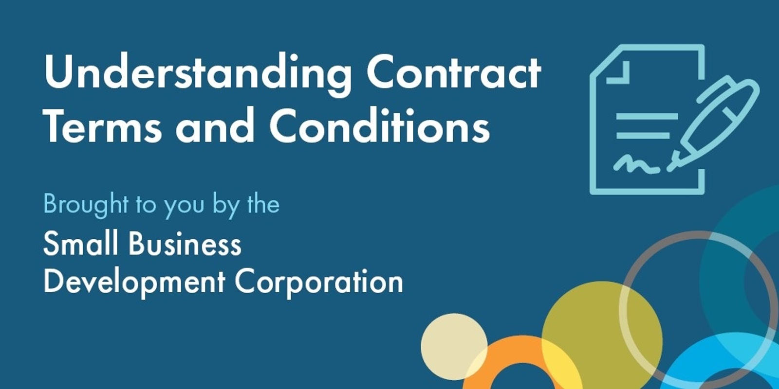 Banner image for Understanding Contract Terms and Conditions