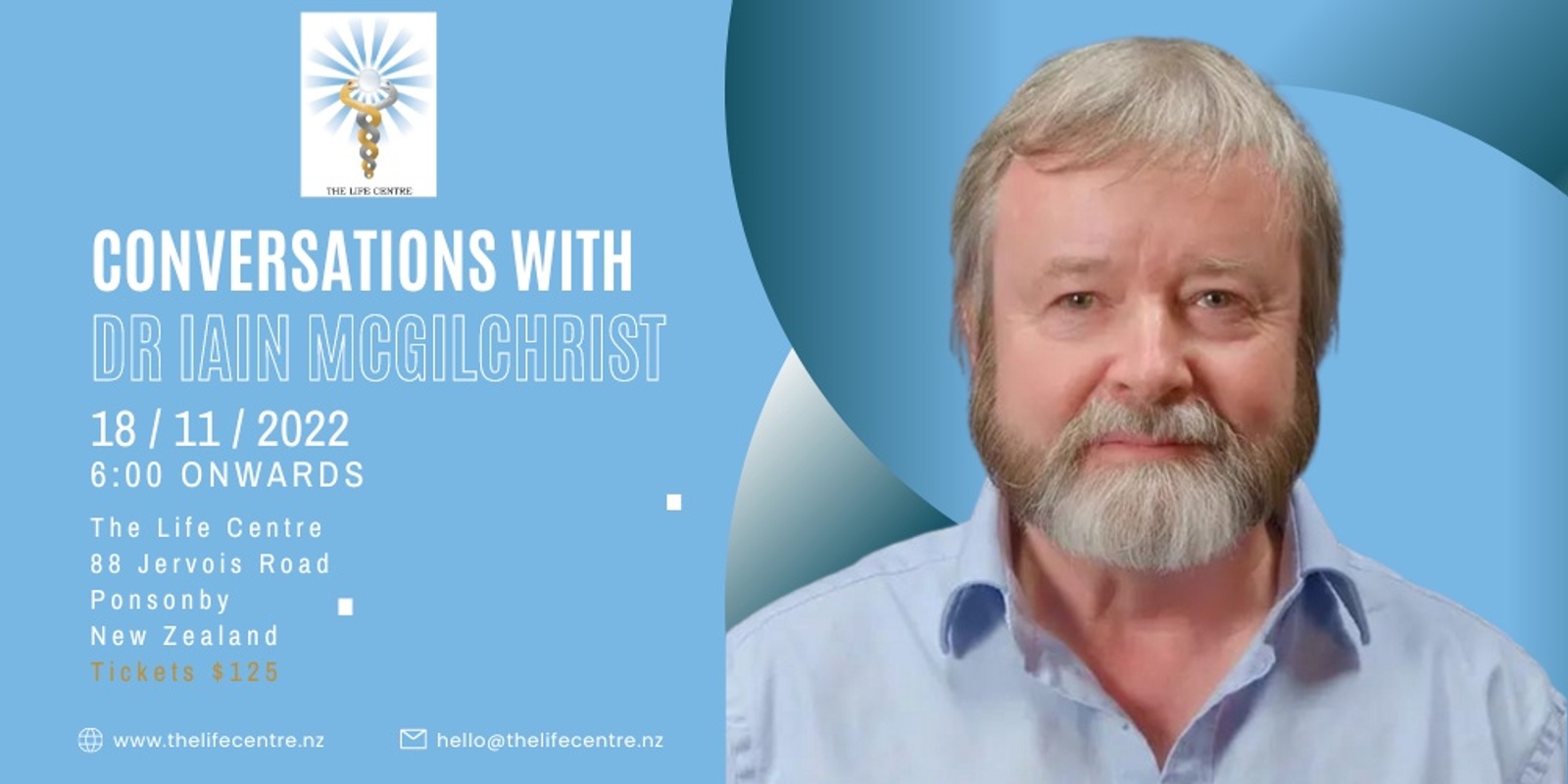 Banner image for Conversations with Dr Iain McGilchrist