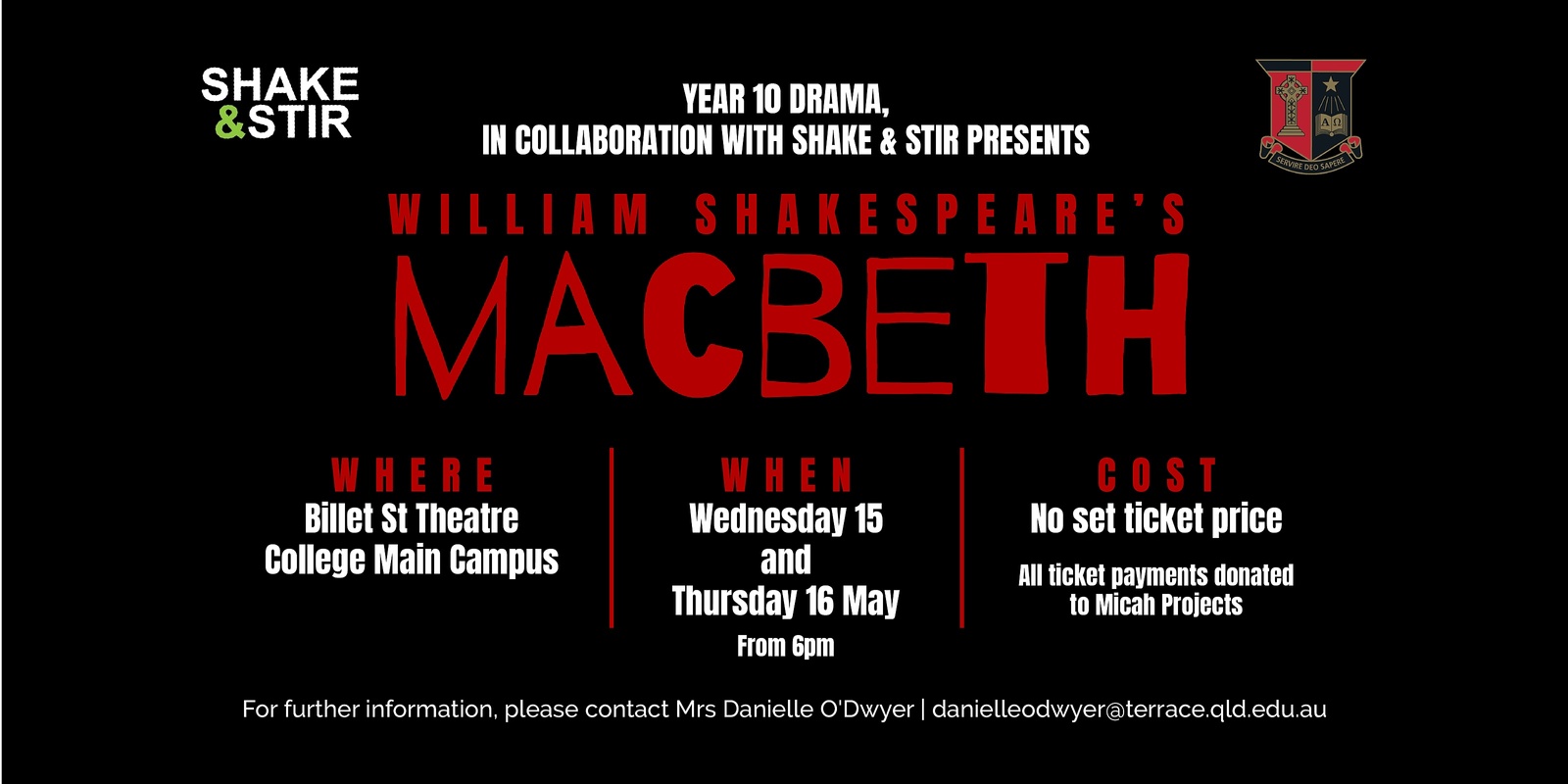 Banner image for Year 10 Drama Presents: Macbeth