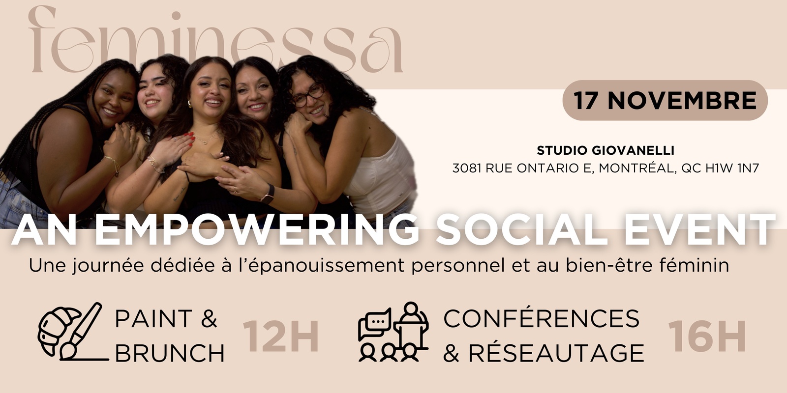 Banner image for Feminessa - an empowering social event