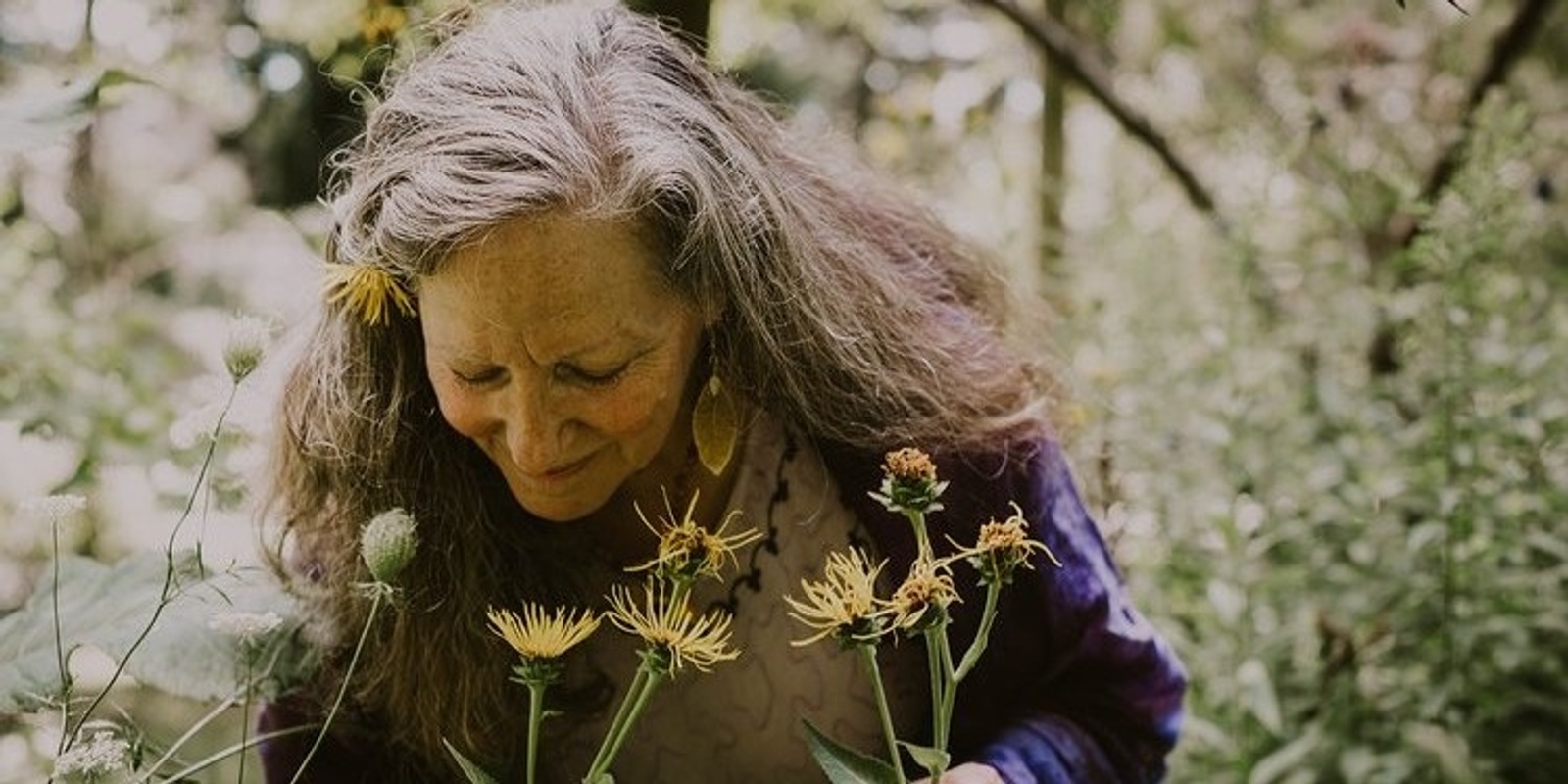 Banner image for Green Wisdom Day - Herbal Medicine and Earth Spirit Teachings  with Green Witch Herbalist, Robin Rose Bennett 