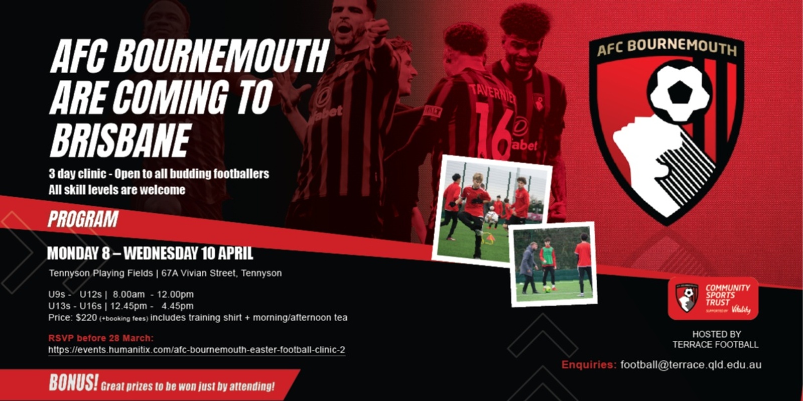 Banner image for AFC Bournemouth Easter Football Clinic #2