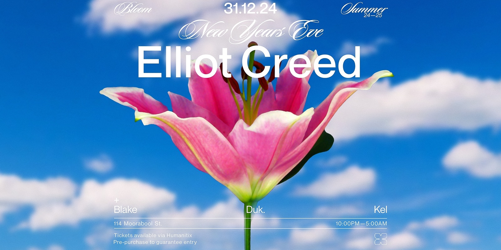 Banner image for Bloom ▬ NYE feat. Elliott Creed