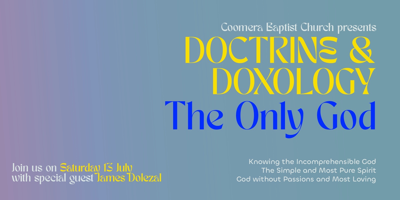Banner image for Doctrine and Doxology