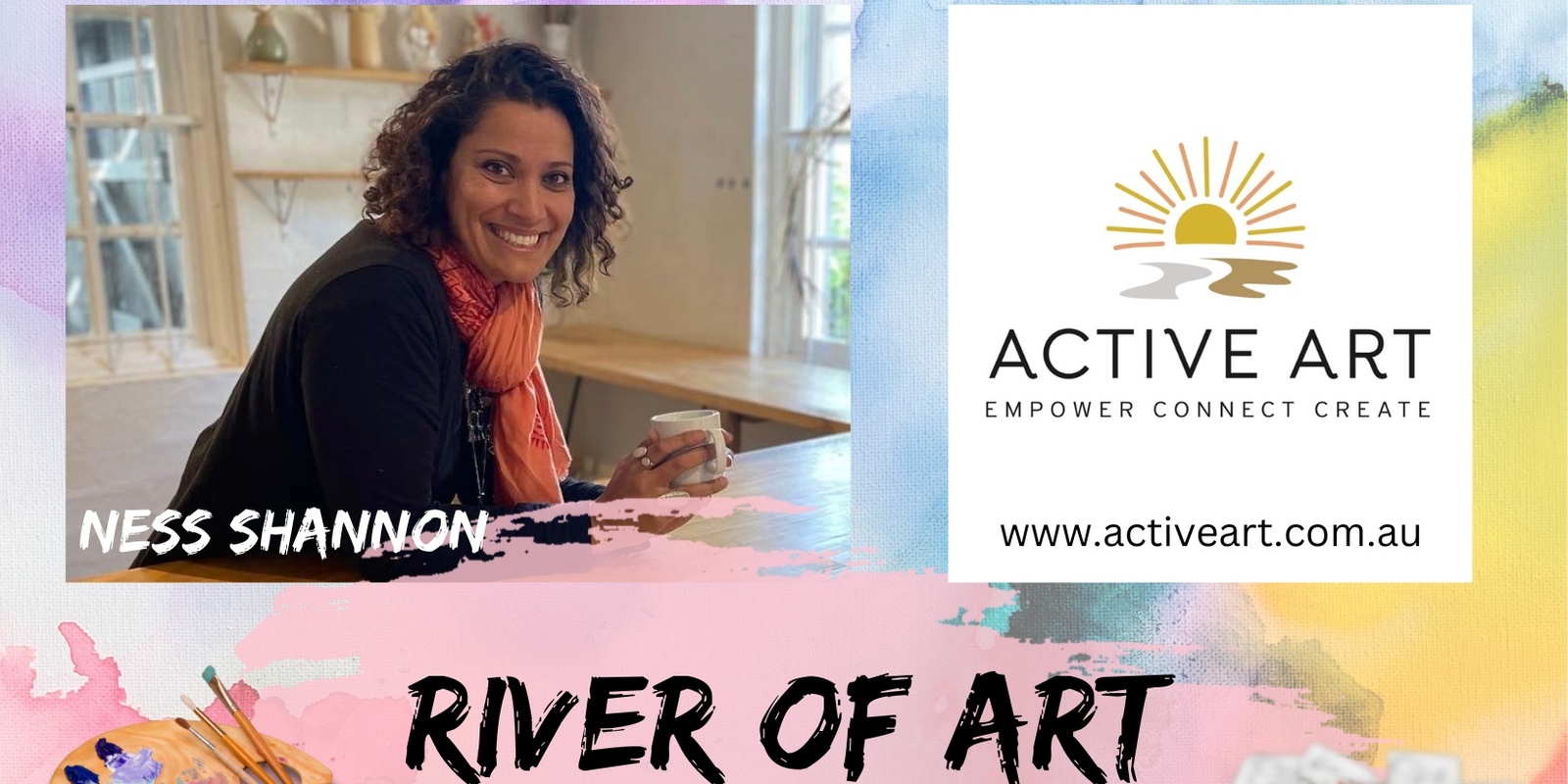 Banner image for River Of Art: Artist In Conversation - Ness Shannon from Active Art