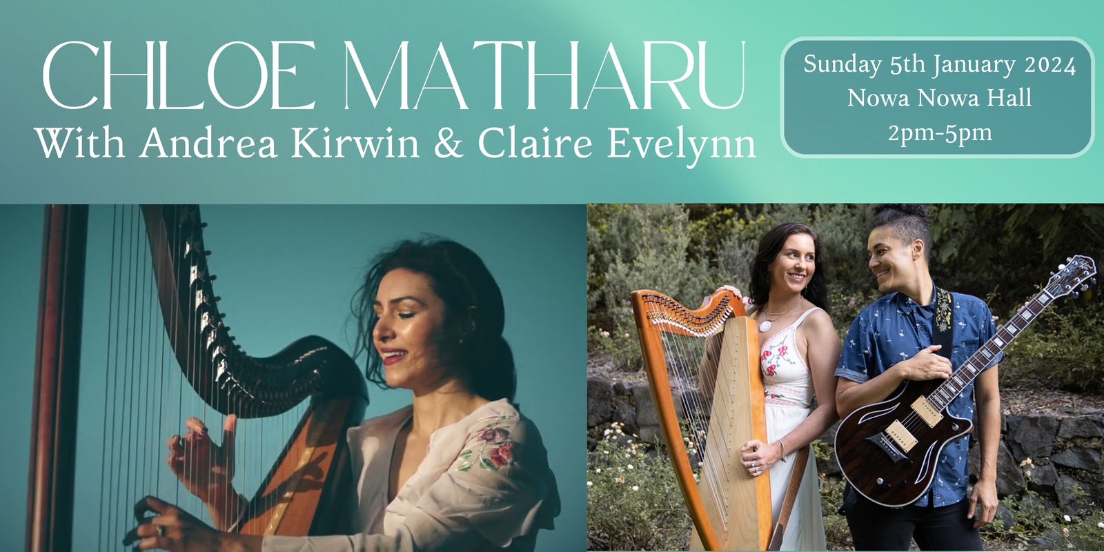 Banner image for Chloe Matharu with Andrea Kirwin & Claire Evelynn